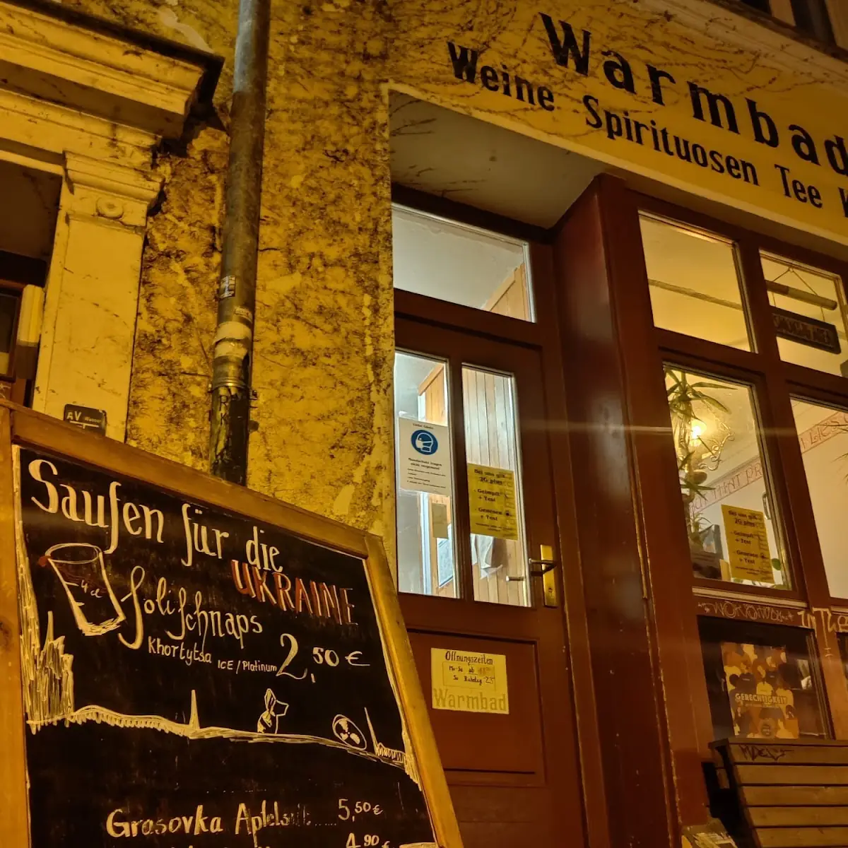 Speisekarte, Warmbad - Rostock
