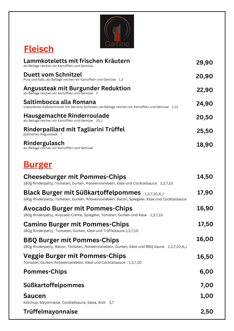 Speisekarte photo 2