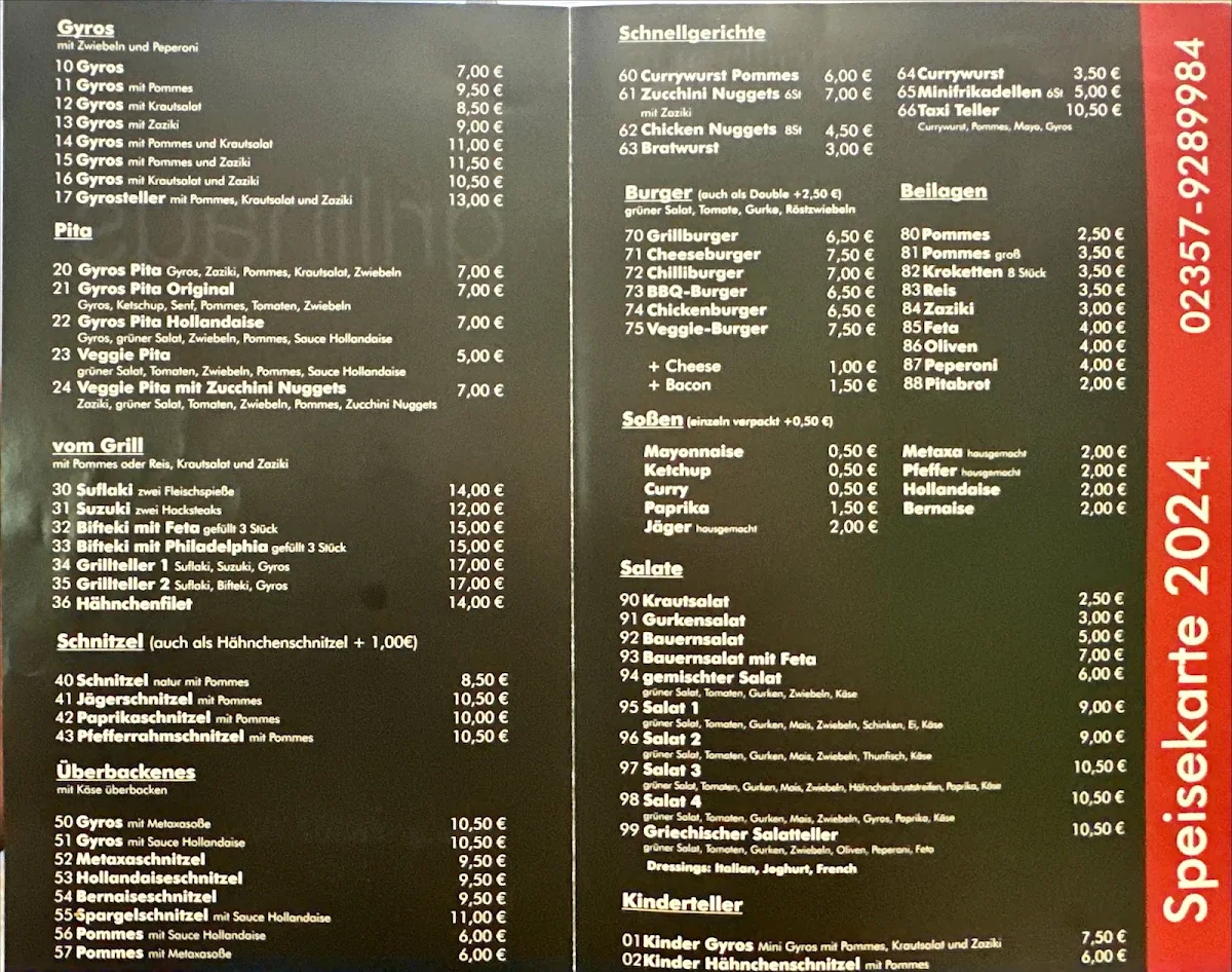 Speisekarte photo 2