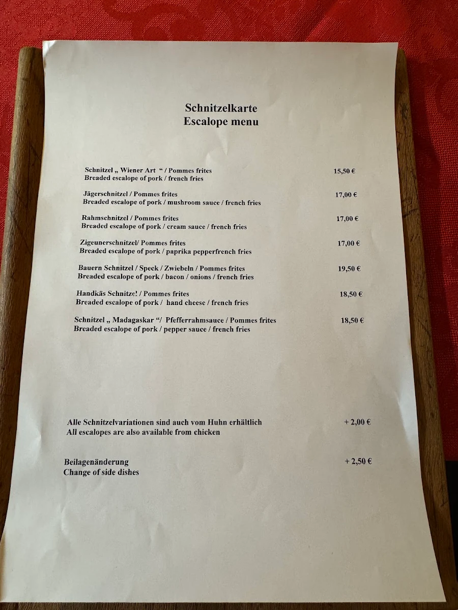 Speisekarte photo 2