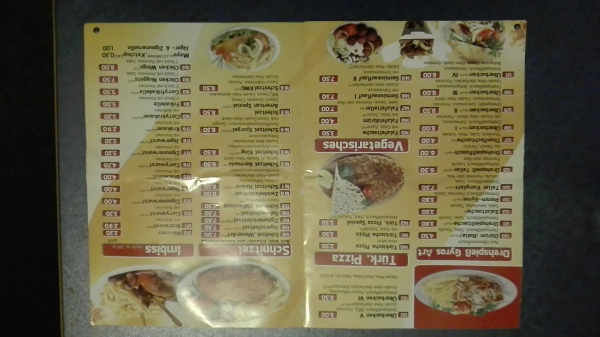 Speisekarte, GYROS KING