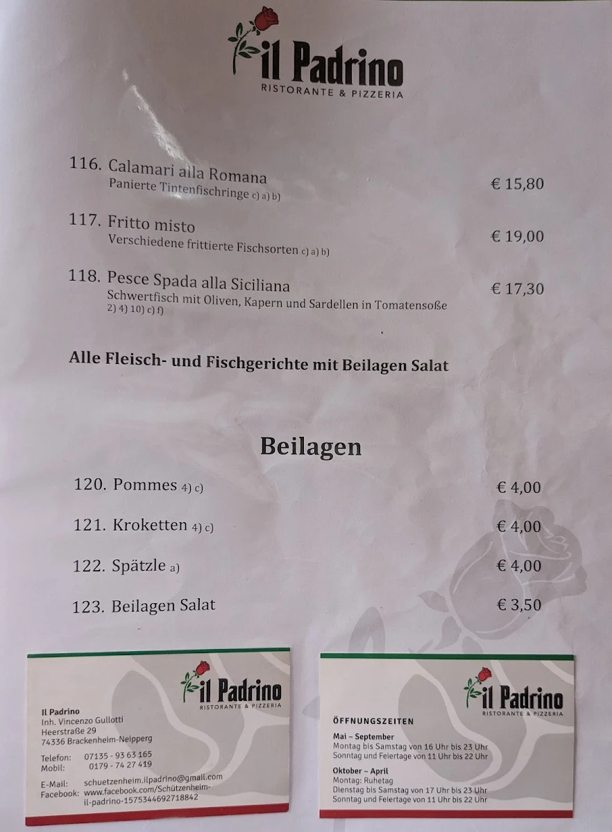 Speisekarte photo 2