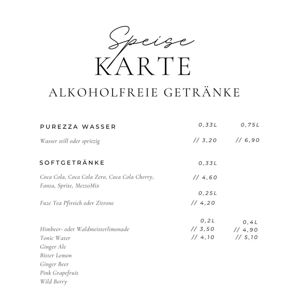 Speisekarte photo 6