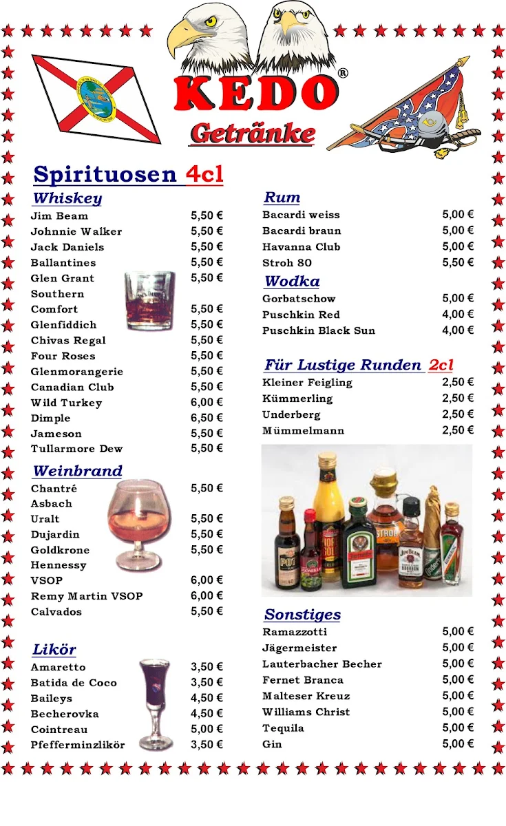 Speisekarte, Kedo