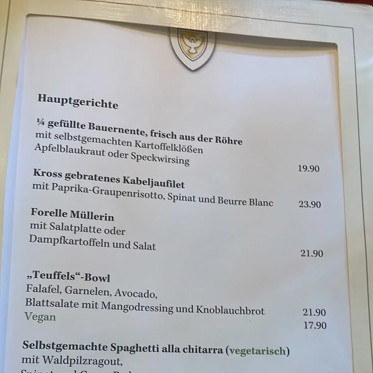 Speisekarte photo 8