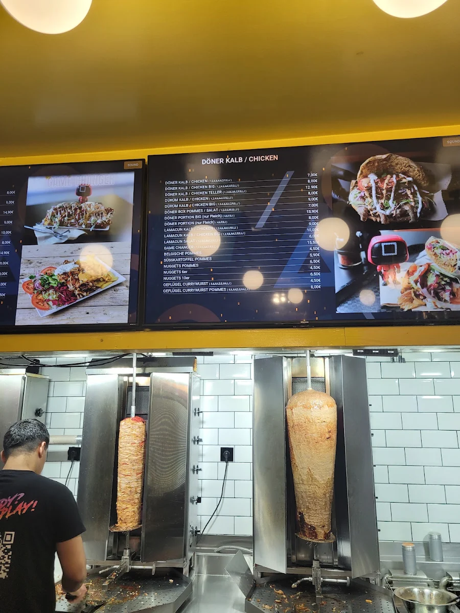 Speisekarte, Döner Game