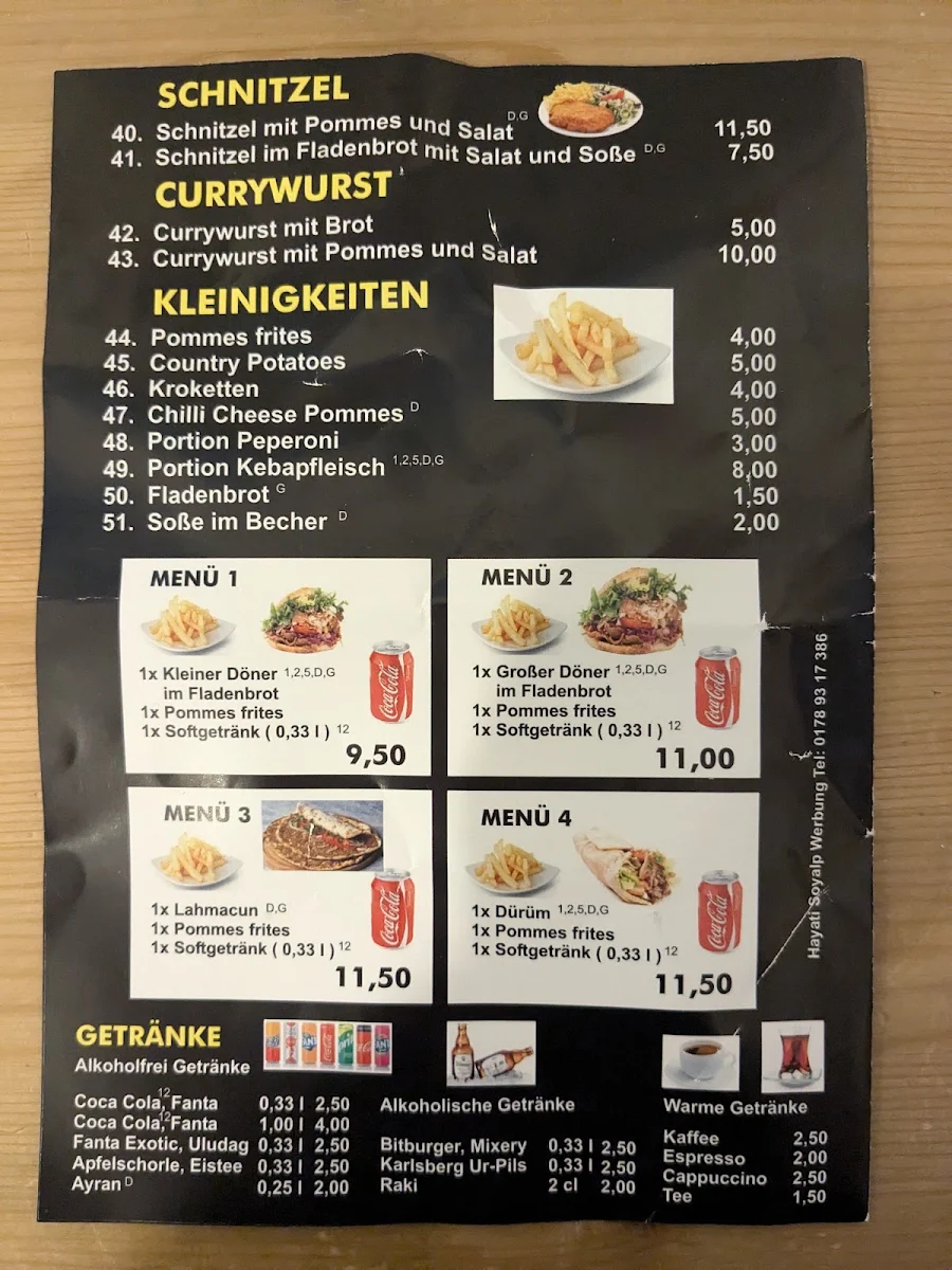 Speisekarte photo 1