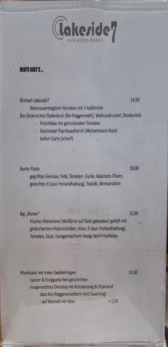 Speisekarte photo 1