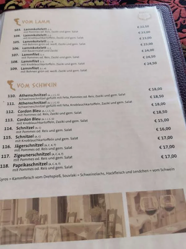 Speisekarte photo 2