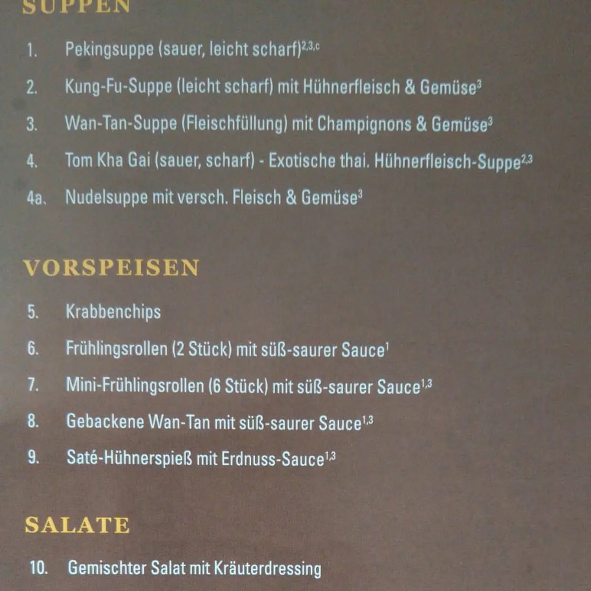 Speisekarte photo 3