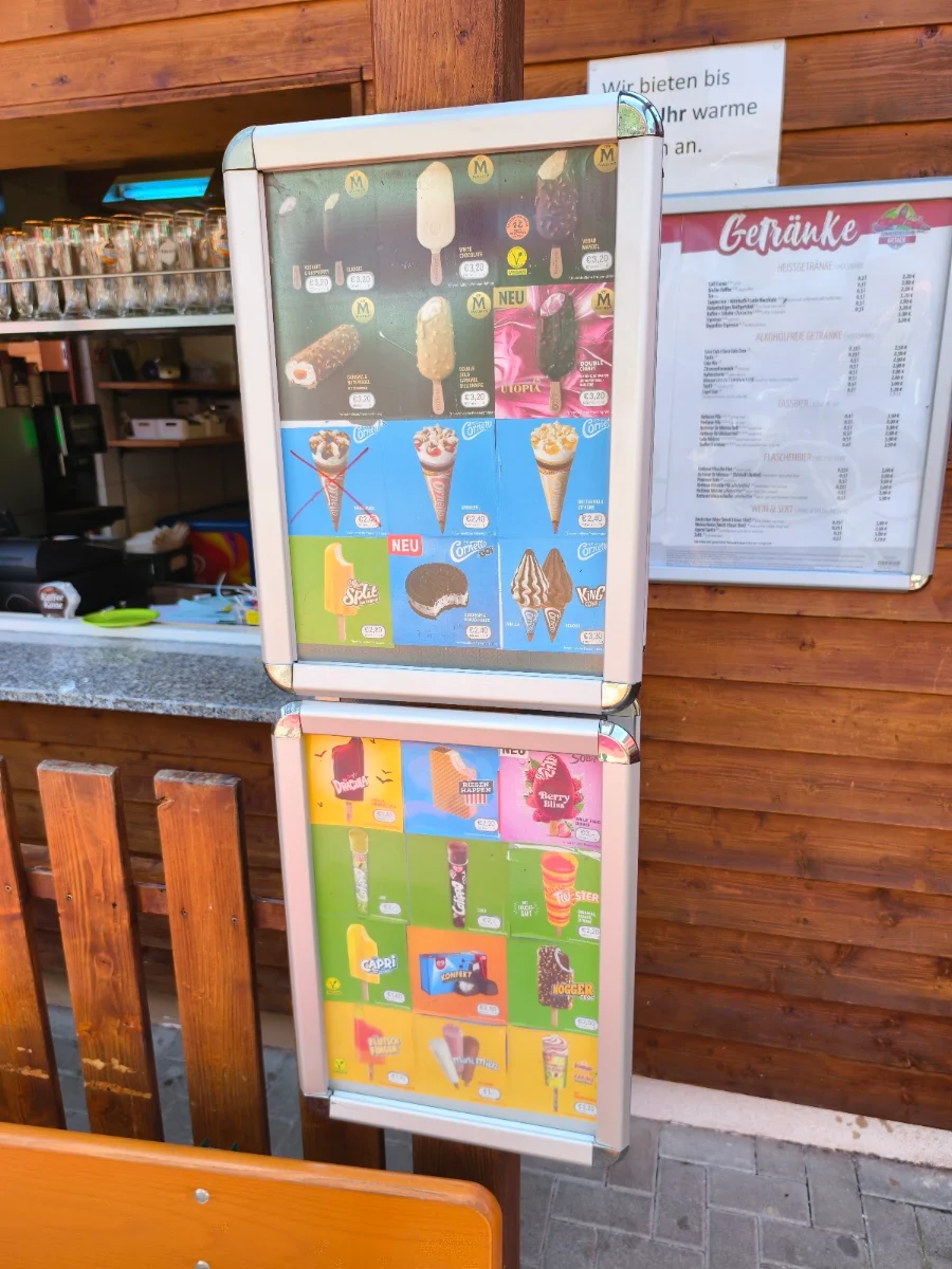 Speisekarte, Rodel imbiss