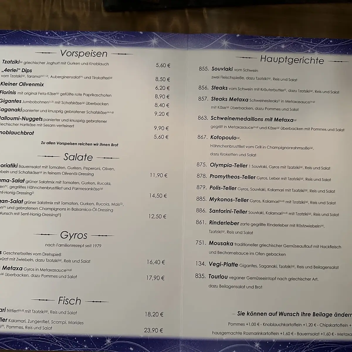 Speisekarte photo 5