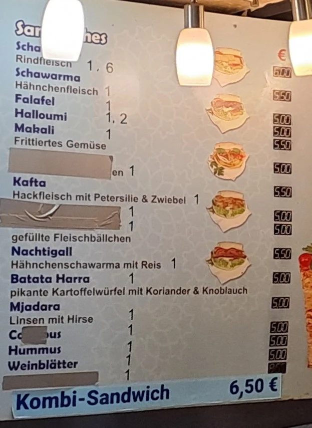 Speisekarte photo 2