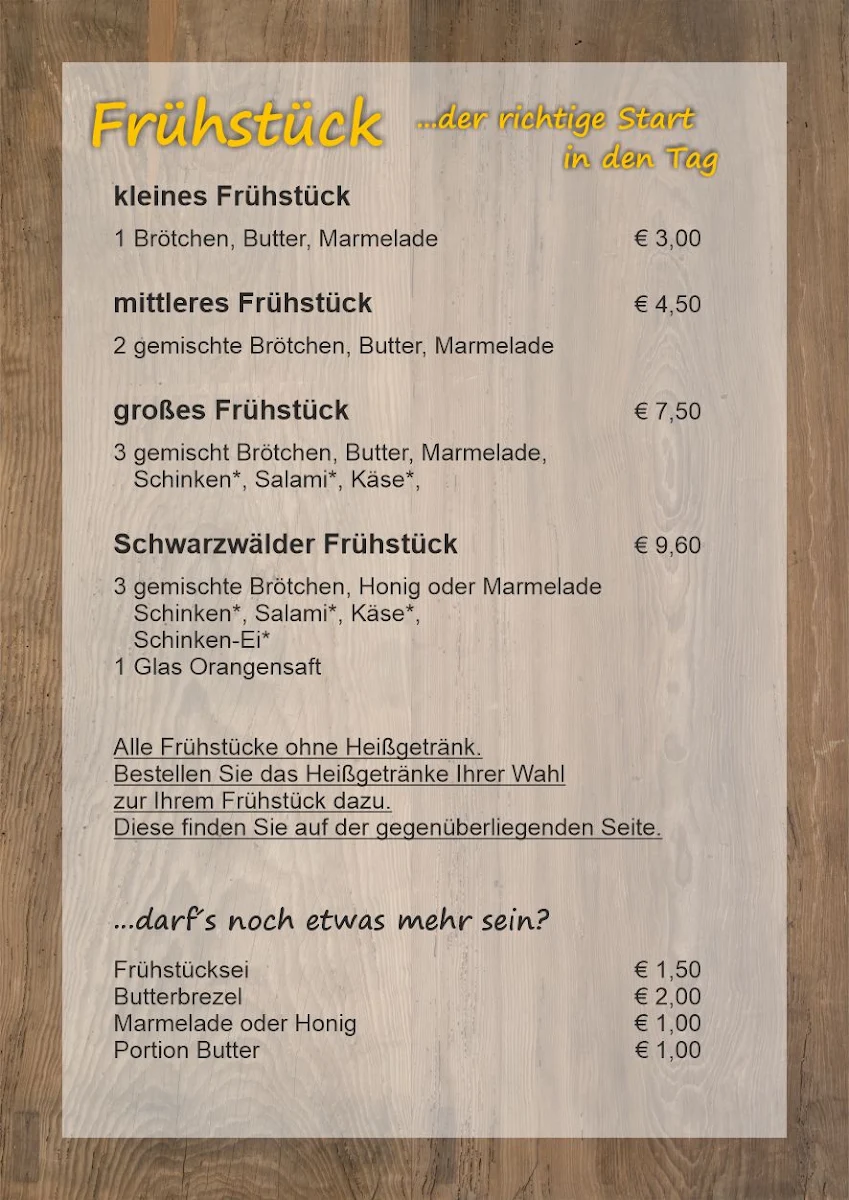 Speisekarte photo 2