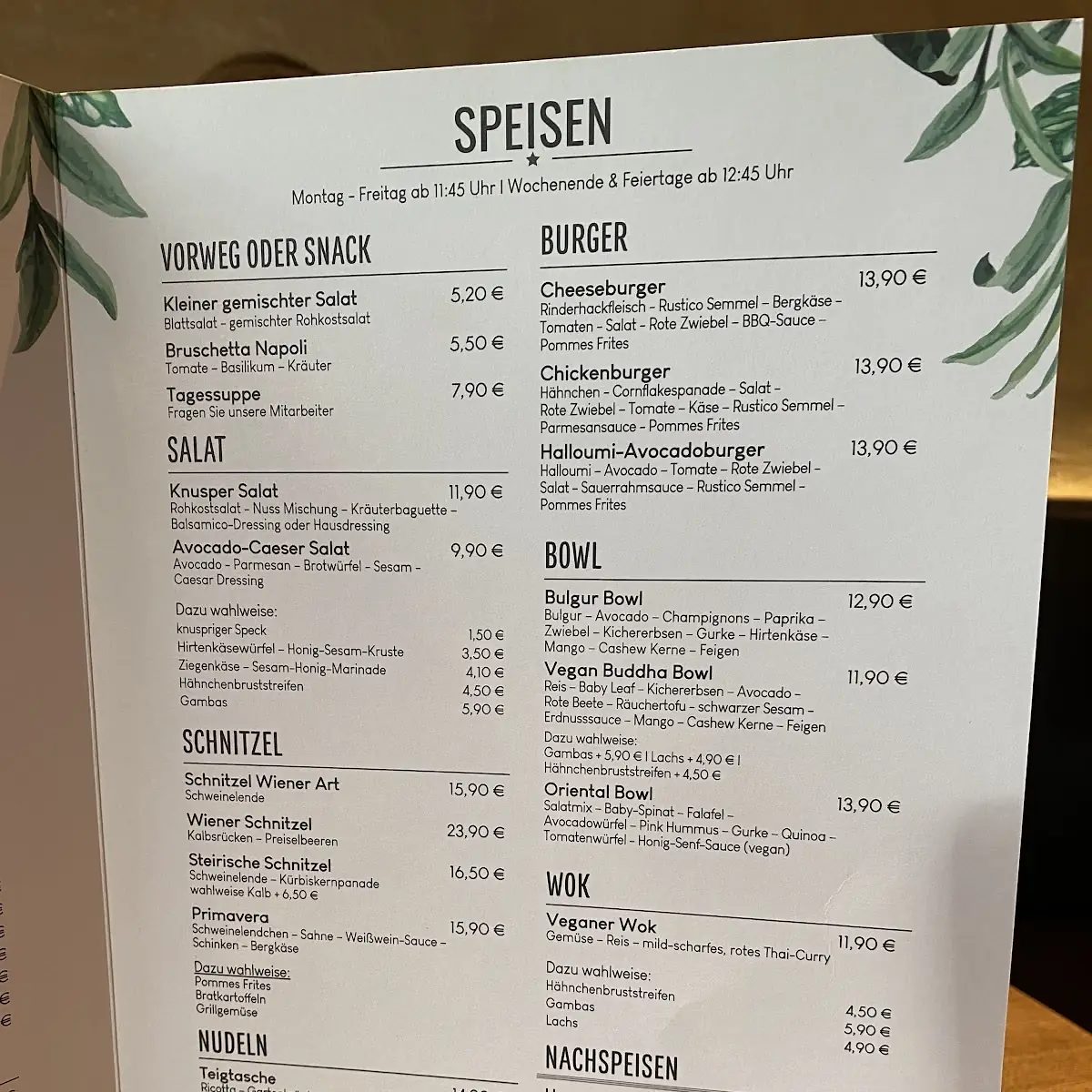 Speisekarte photo 2