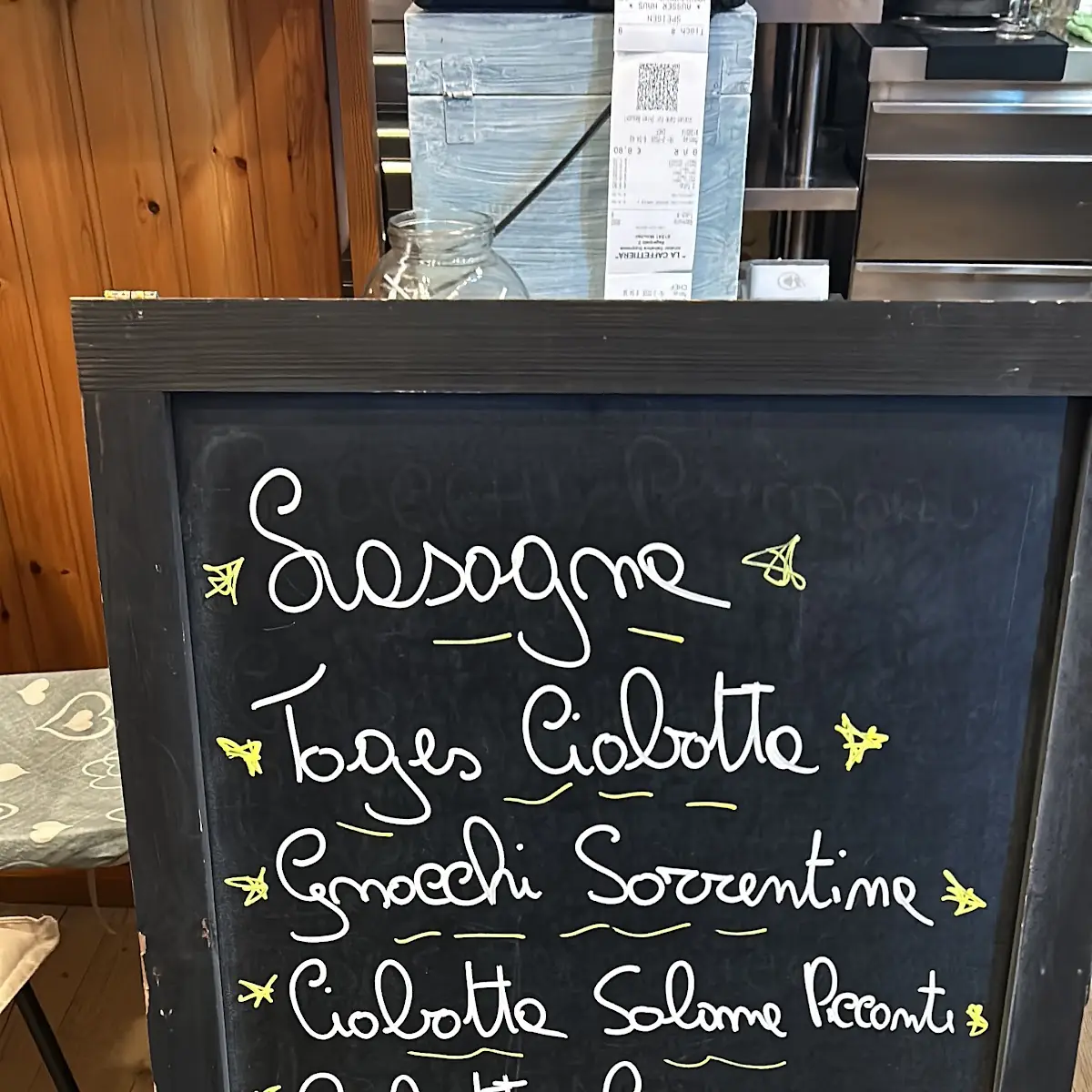 Speisekarte, La Caffettiera
