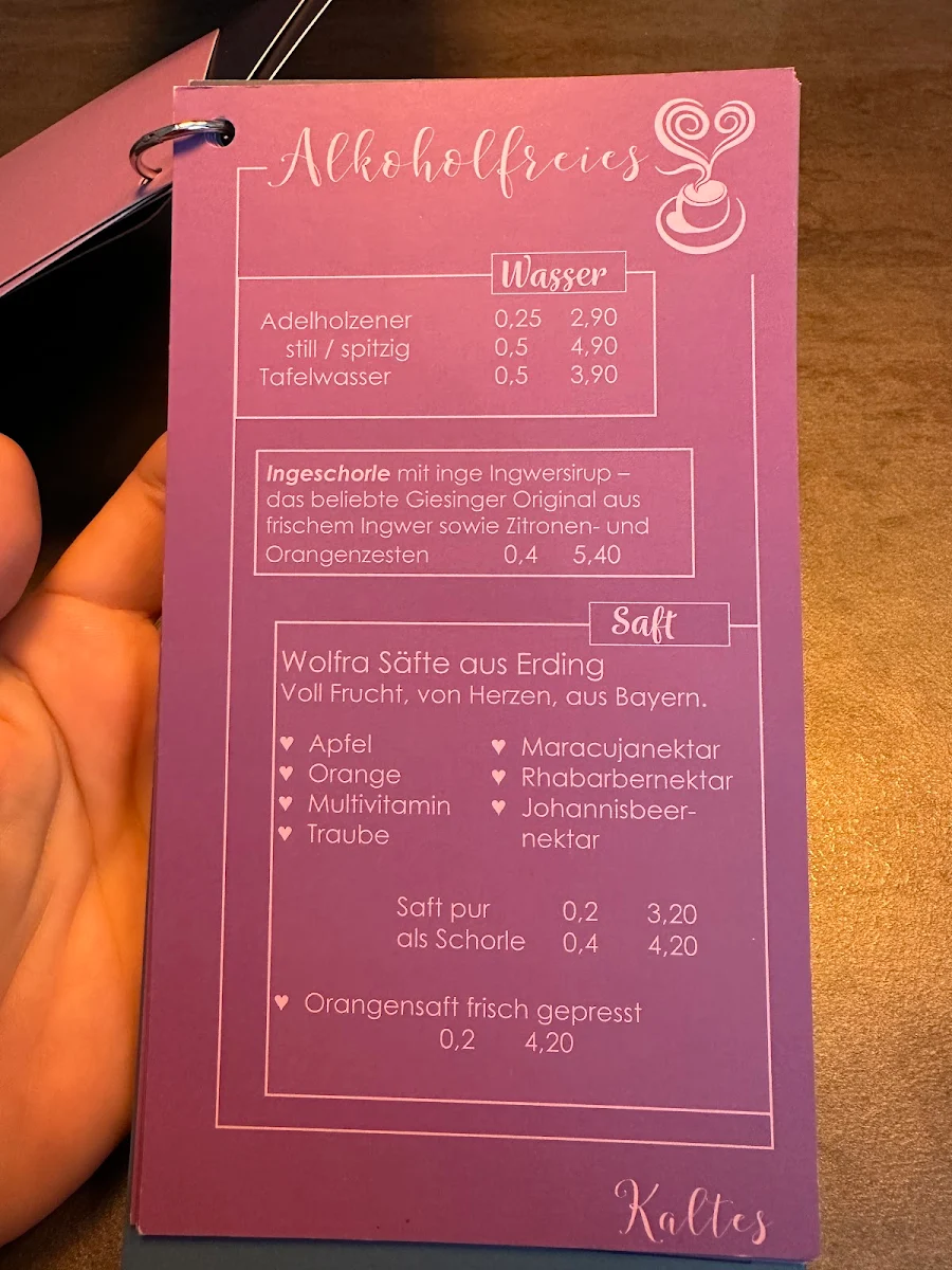 Speisekarte photo 2