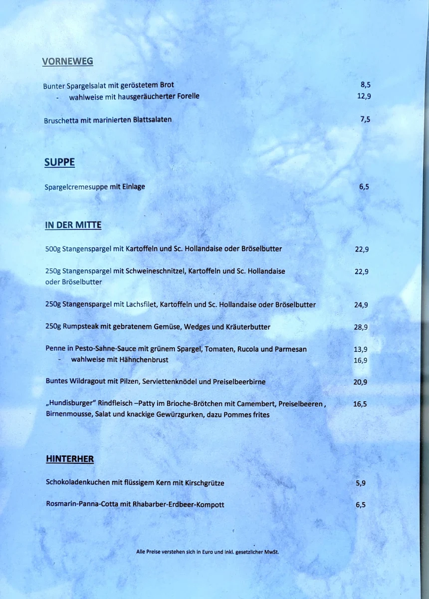 Speisekarte photo 1