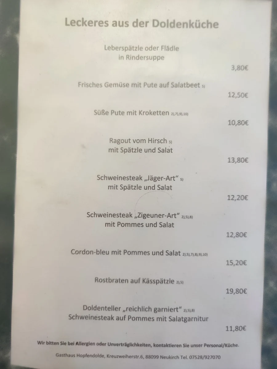 Speisekarte photo 7
