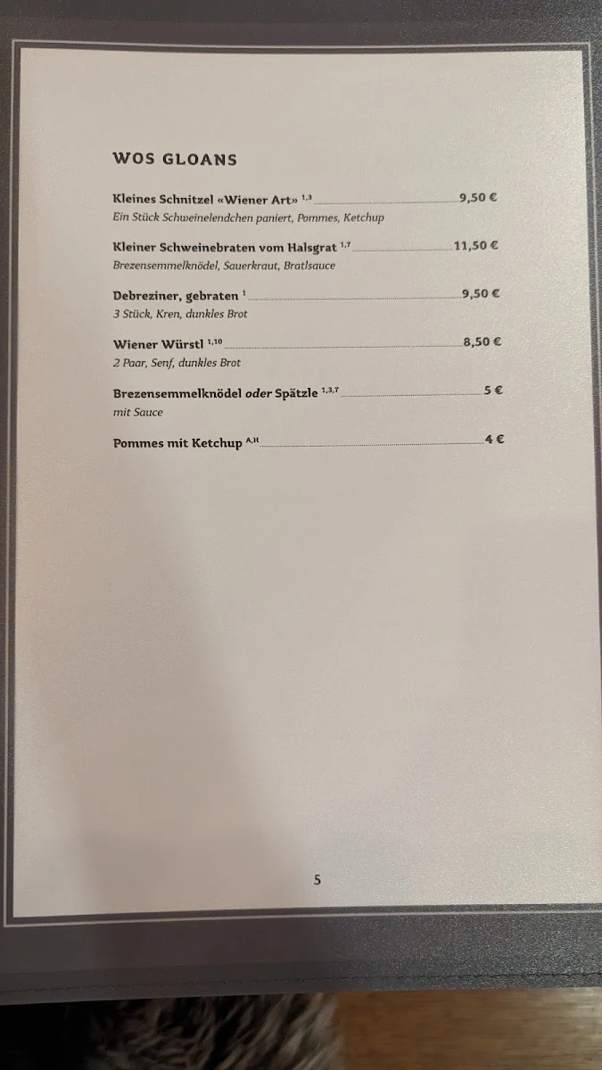 Speisekarte photo 5