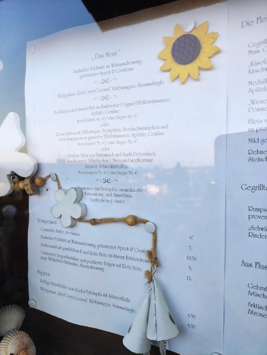 Speisekarte, Restaurant Café Elke