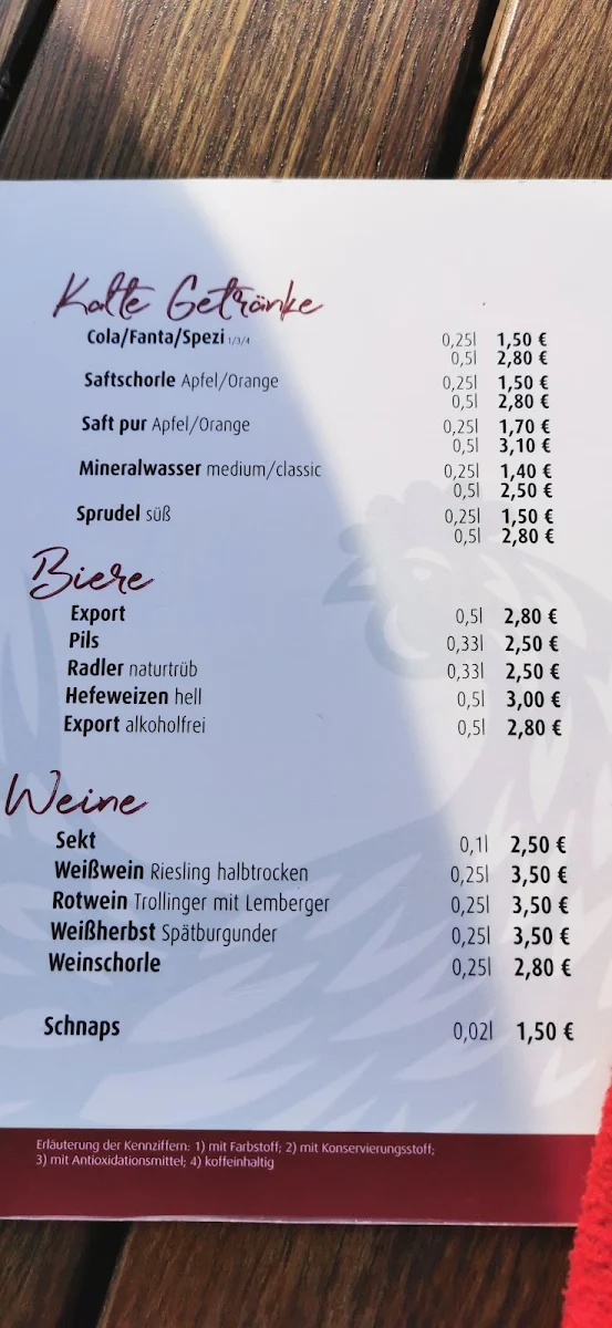 Speisekarte photo 3