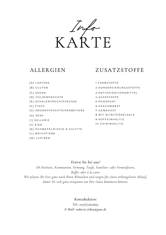 Speisekarte photo 4
