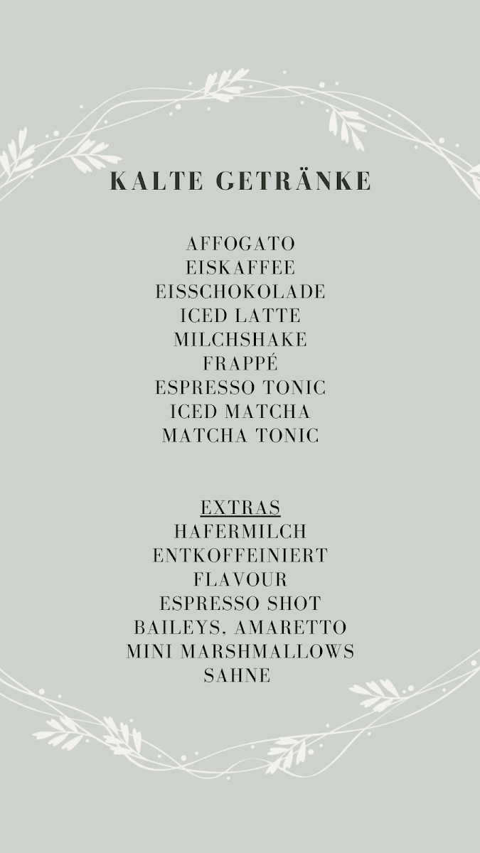Speisekarte, Fachwerk Café