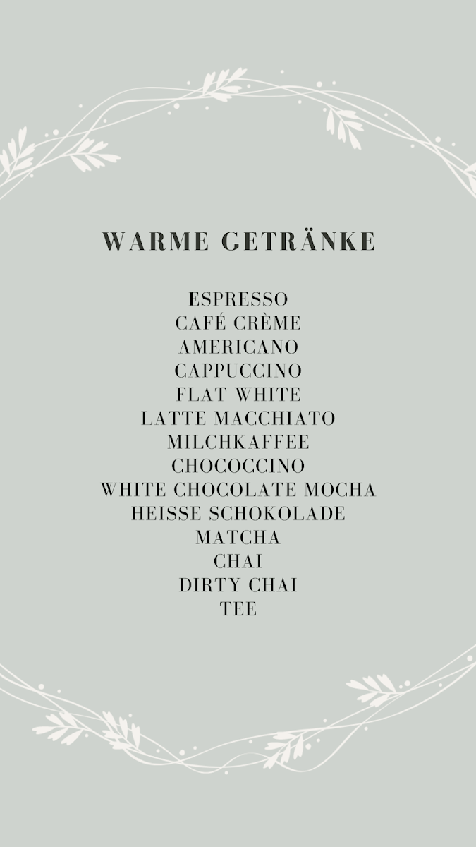 Speisekarte, Fachwerk Café