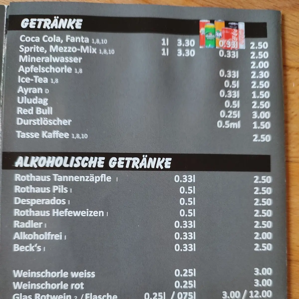 Speisekarte photo 3