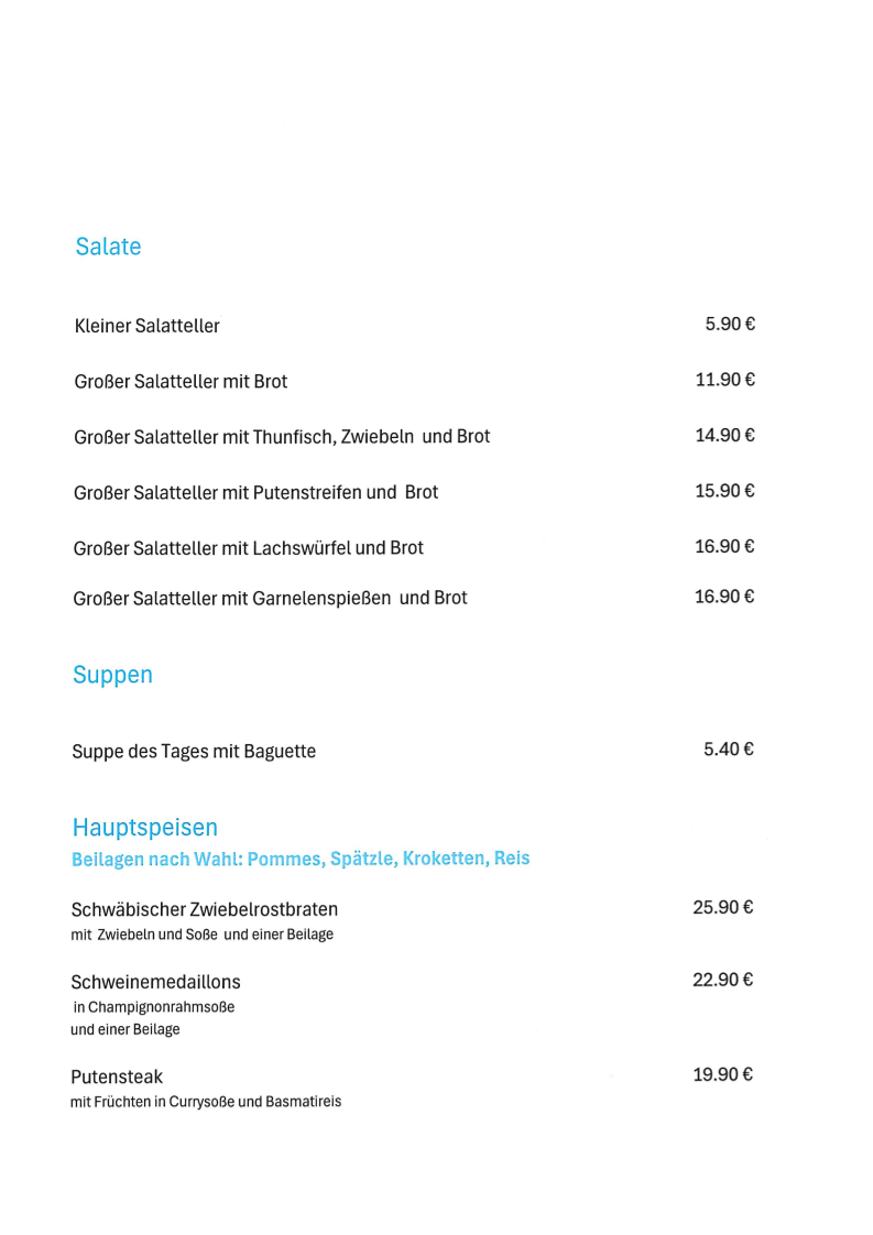 Speisekarte photo 4
