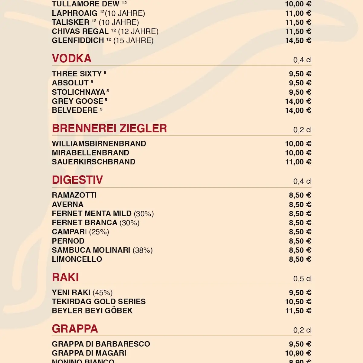 Speisekarte photo 4