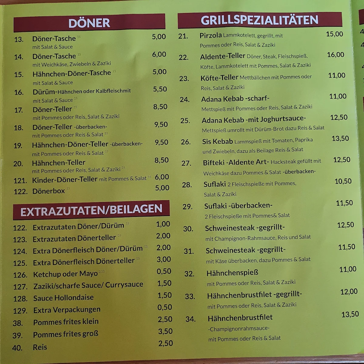 Speisekarte photo 6