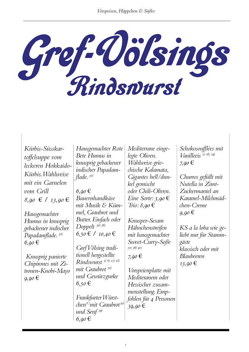 Speisekarte photo 5