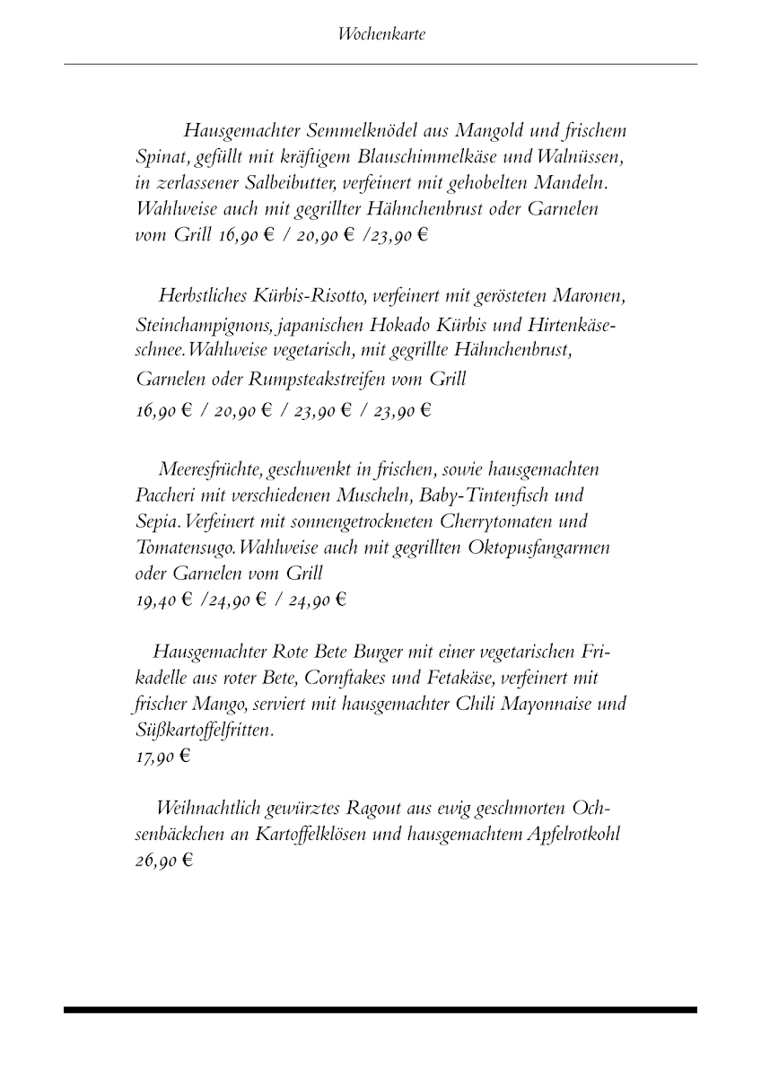 Speisekarte photo 7