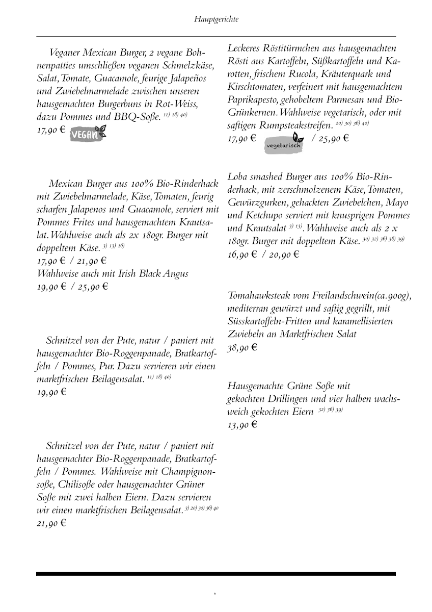 Speisekarte photo 8