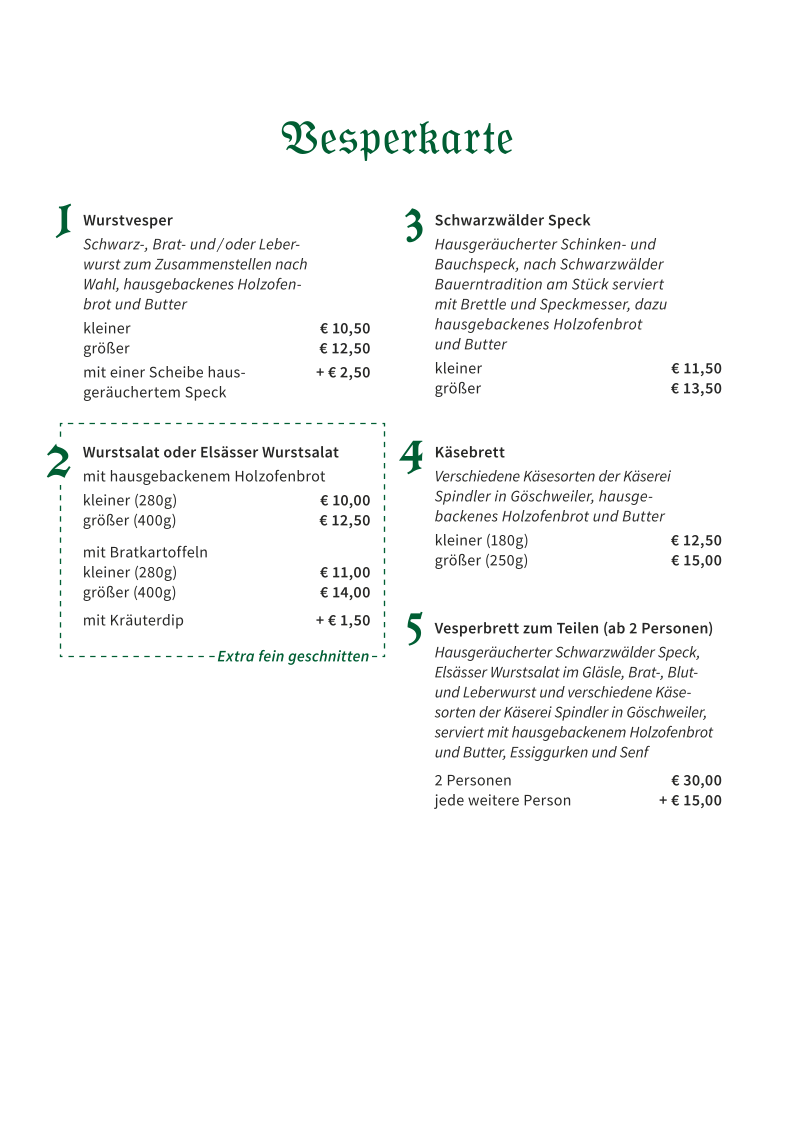 Speisekarte photo 3