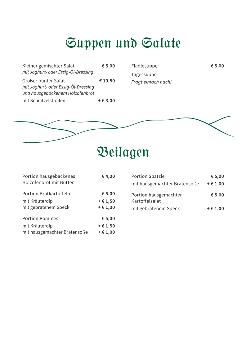 Speisekarte photo 7