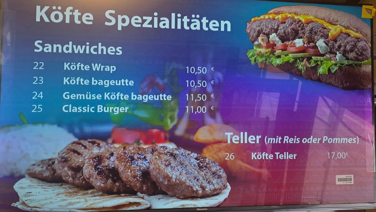 Speisekarte, Crispy & More
