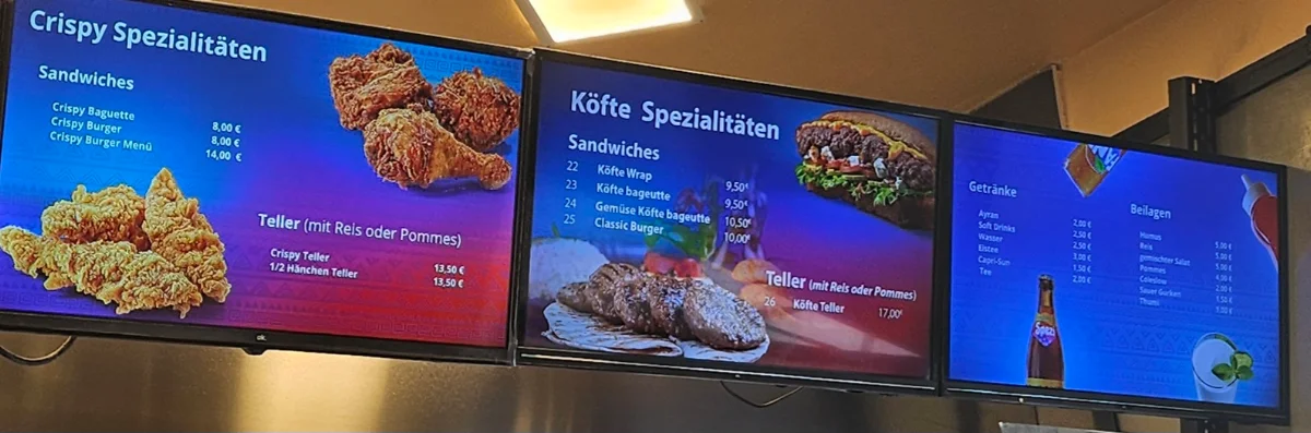 Speisekarte, Crispy & More