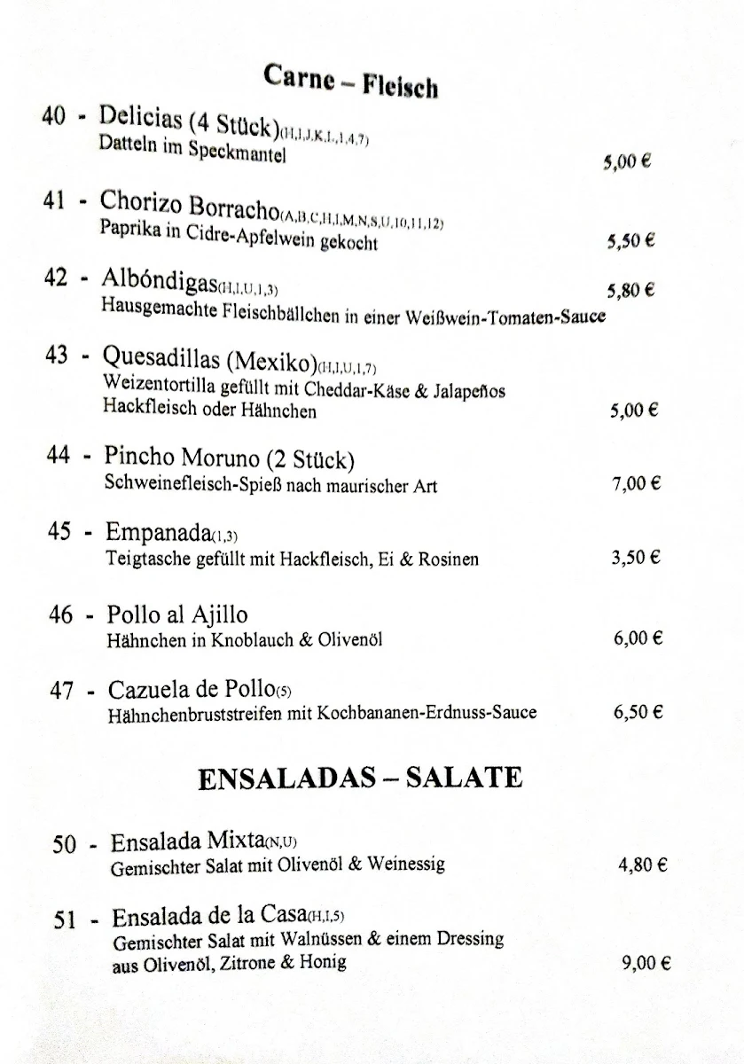 Speisekarte photo 5