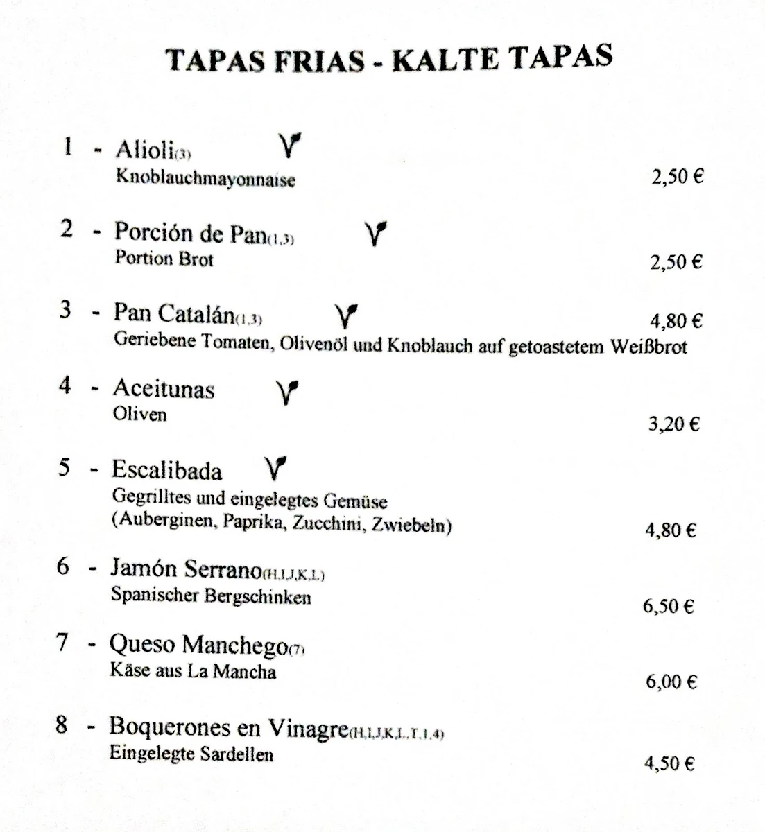 Speisekarte photo 6