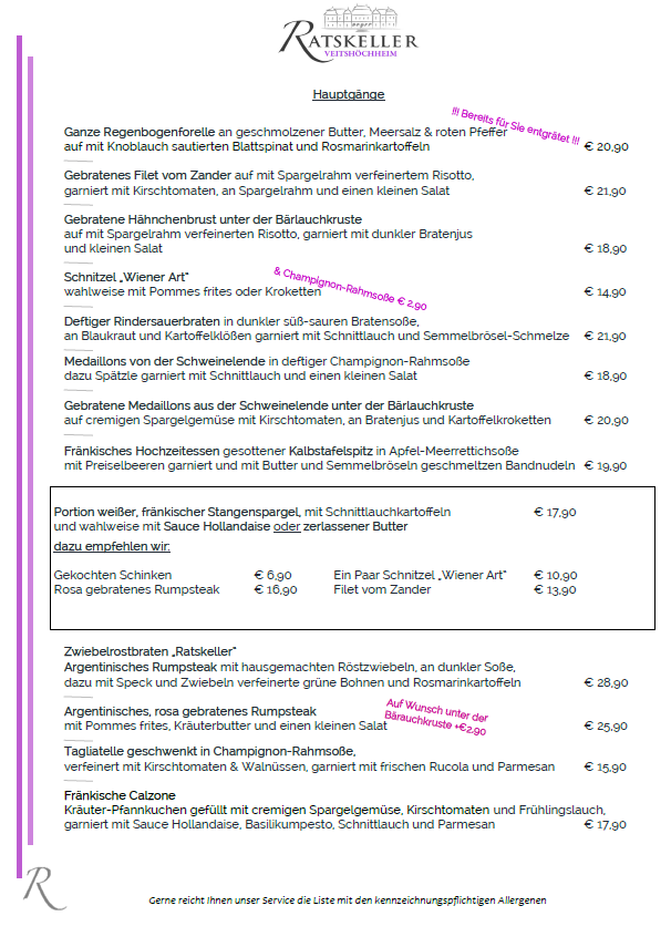 Speisekarte photo 2