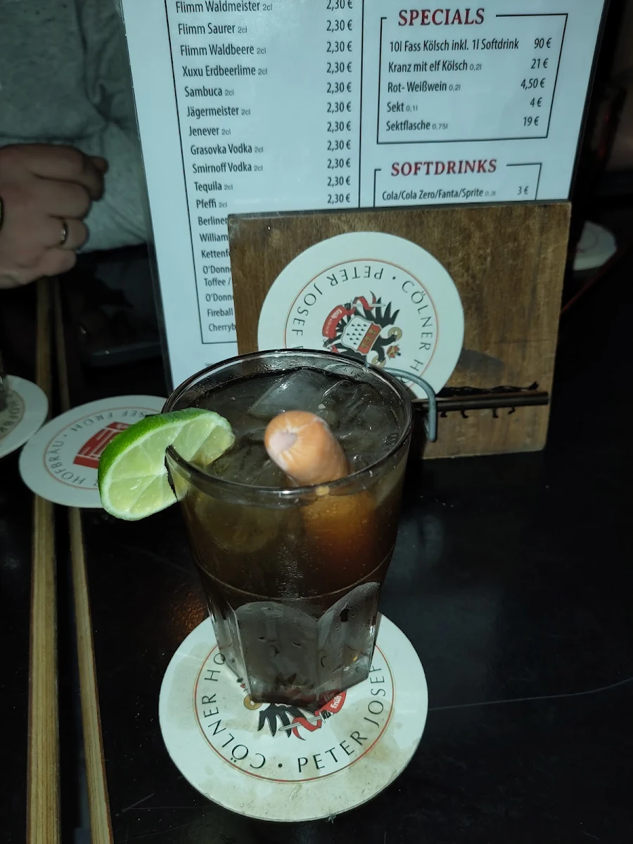 Speisekarte, Red Fox Bar