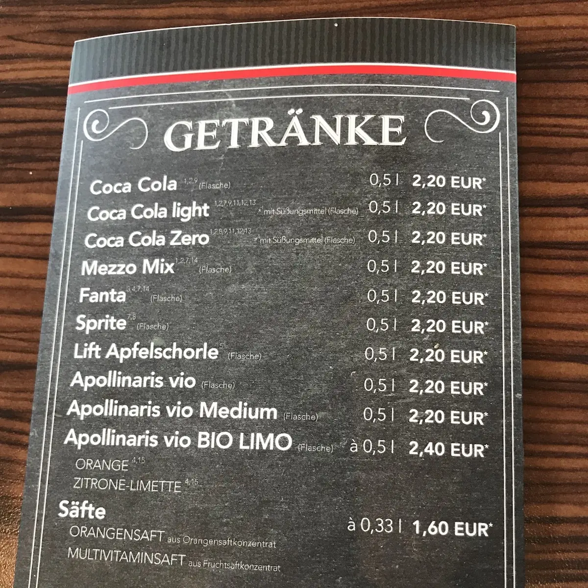 Speisekarte photo 2
