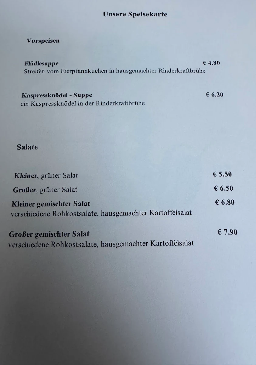 Speisekarte photo 4