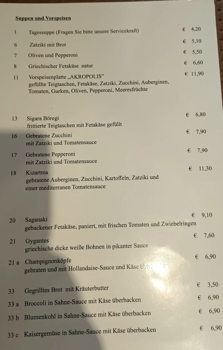 Speisekarte photo 2