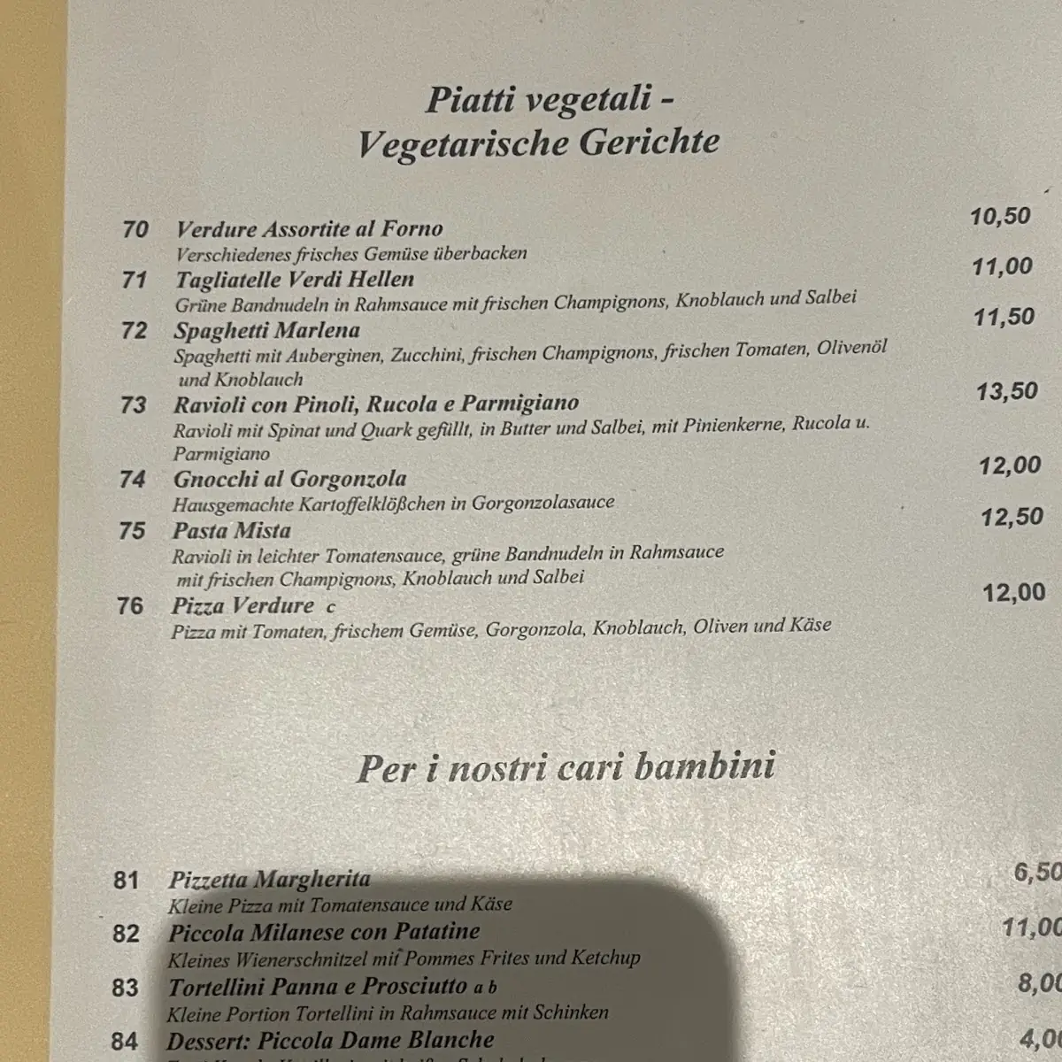 Speisekarte photo 3