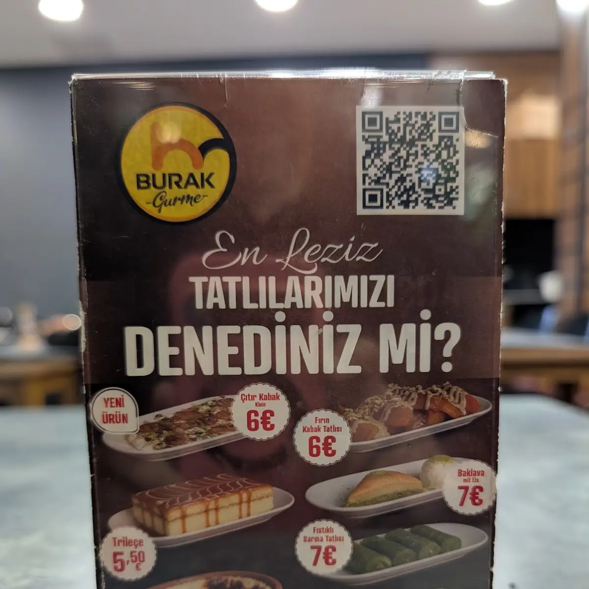 Speisekarte, Burak Gurme