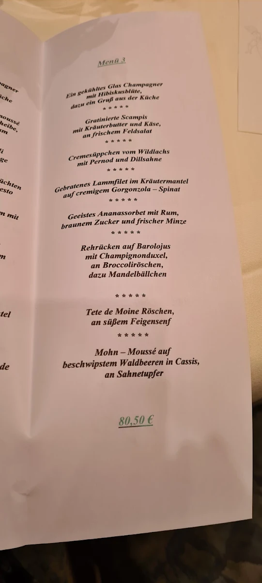 Speisekarte, Hotel - Restaurant Engels Ratskeller